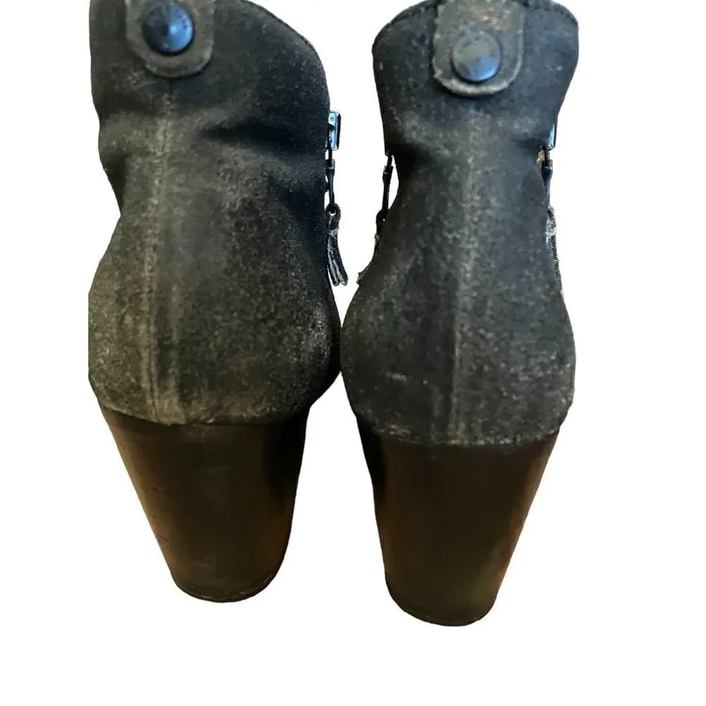 Rag & Bone Margot Distressed Ankle Boots 40 US 10